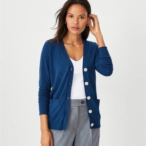 Ann Taylor Deep Blue Women's Cardigan